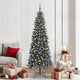 Albero di Natale artificiale VidaXL con 300 LED verdi, 210 cm in PVC e plastica e acciaio