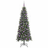 Albero di Natale artificiale VidaXL con 300 LED verdi, 210 cm in PVC e plastica e acciaio