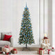 Albero di Natale artificiale VidaXL con 300 LED verdi, 210 cm in PVC e plastica e acciaio