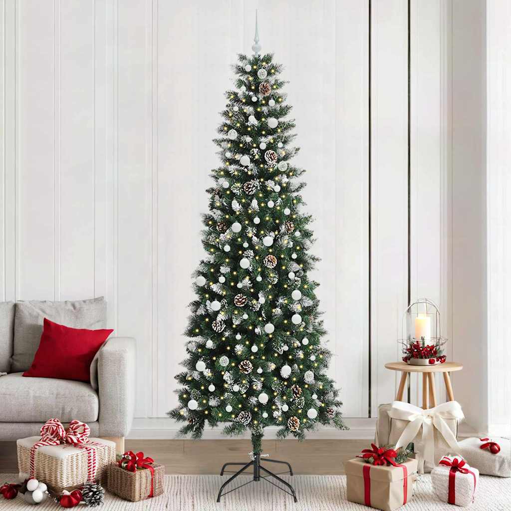 Árbol de Navidad artificial vidaxx con 300 LED verde, 240 cm PVC y plástico y acero
