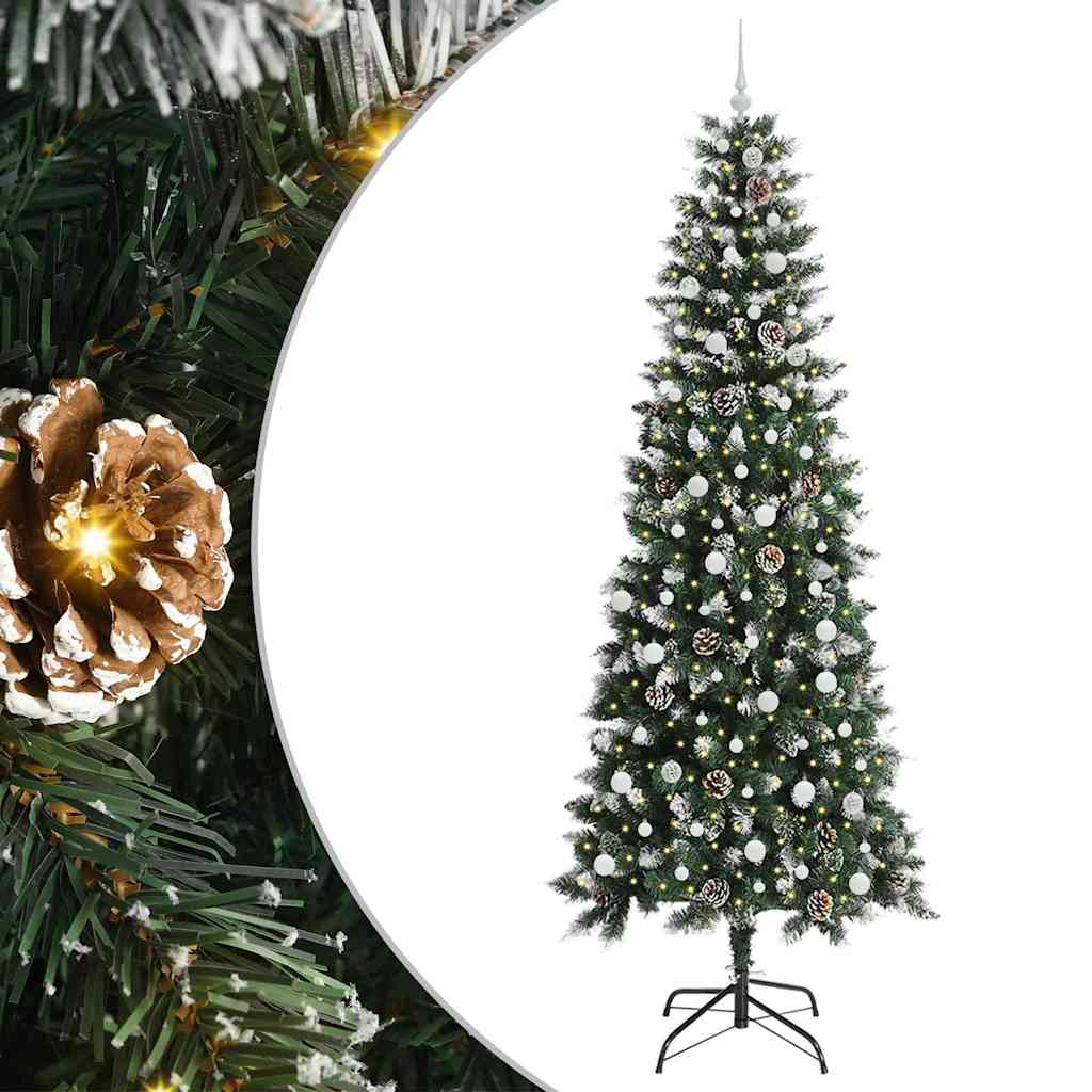 Árbol de Navidad artificial vidaxx con 300 LED verde, 240 cm PVC y plástico y acero