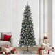 Albero di Natale artificiale Vidaxx con 300 LED verdi, 240 cm in PVC e plastica e acciaio