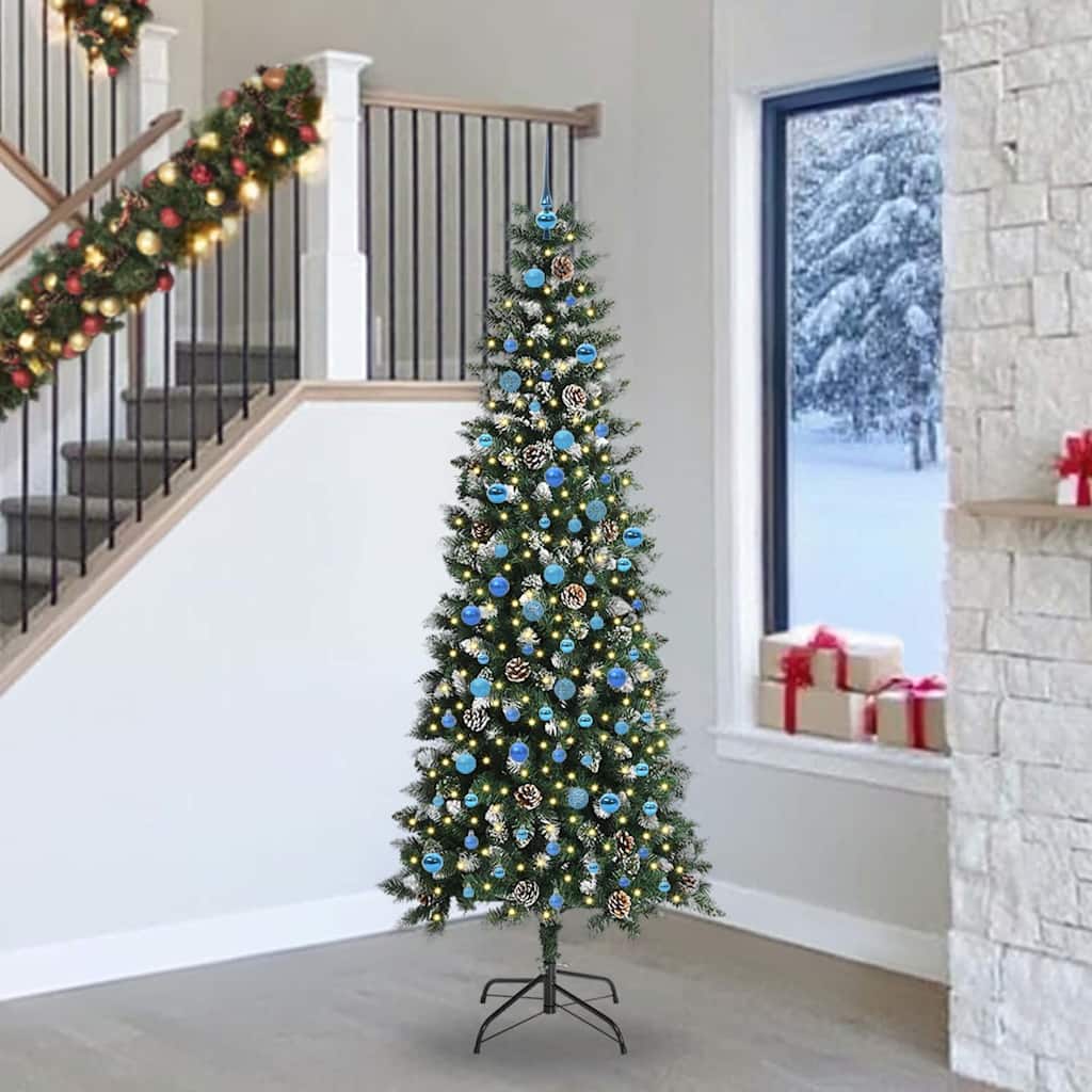 Árbol de Navidad artificial vidaxx con 300 LED verde, 240 cm PVC y plástico y acero