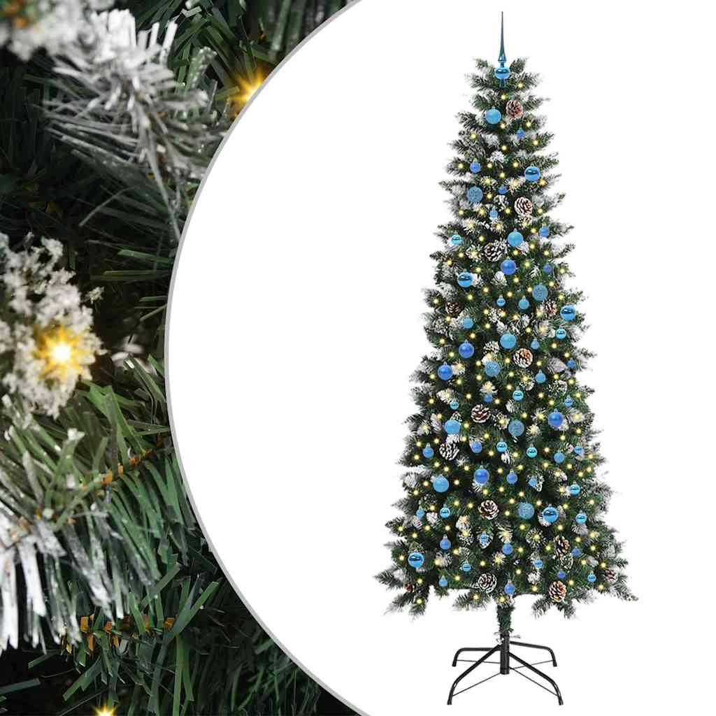 Árbol de Navidad artificial vidaxx con 300 LED verde, 240 cm PVC y plástico y acero