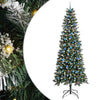 Vidaxl kunstkerstboom met 300 led groen 240 cm pvc en plastic en staal