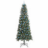 Vidaxl kunstkerstboom met 300 led groen 240 cm pvc en plastic en staal