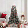 Albero di Natale artificiale VidaXL con 150 LED verdi, 150 cm in PVC e plastica e acciaio