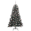 Albero di Natale artificiale VidaXL con 150 LED verdi, 150 cm in PVC e plastica e acciaio