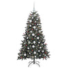 Albero di Natale artificiale VidaXL con 150 LED verdi, 150 cm in PVC e plastica e acciaio
