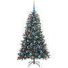 Árbol de Navidad artificial VidaXL con 150 LED verde, 150 cm PVC y plástico y acero