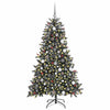 Albero di Natale artificiale Vidaxx con 300 LED verdi 180 cm in PVC e plastica e acciaio