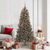 Albero di Natale artificiale Vidaxx con 300 LED verdi 180 cm in PVC e plastica e acciaio
