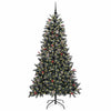 Vidaxl kunstkerstboom met 300 led groen 180 cm pvc en plastic en staal