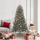 Albero di Natale artificiale Vidaxx con 300 LED verdi 180 cm in PVC e plastica e acciaio