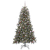 Albero di Natale artificiale Vidaxx con 300 LED verdi 180 cm in PVC e plastica e acciaio