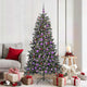 Albero di Natale artificiale Vidaxx con 300 LED verdi 180 cm in PVC e plastica e acciaio