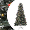 Vidaxl kunstkerstboom met 300 led groen 240 cm pvc en plastic en staal