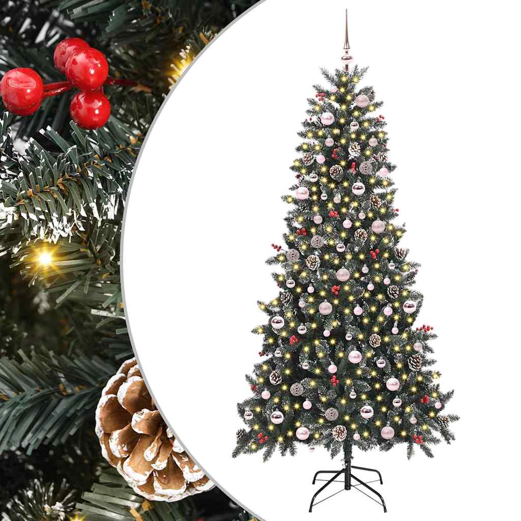 Árbol de Navidad artificial vidaxx con 300 LED verde, 240 cm PVC y plástico y acero