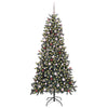 Vidaxl kunstkerstboom met 300 led groen 240 cm pvc en plastic en staal