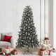 Albero di Natale artificiale Vidaxx con 300 LED verdi, 240 cm in PVC e plastica e acciaio