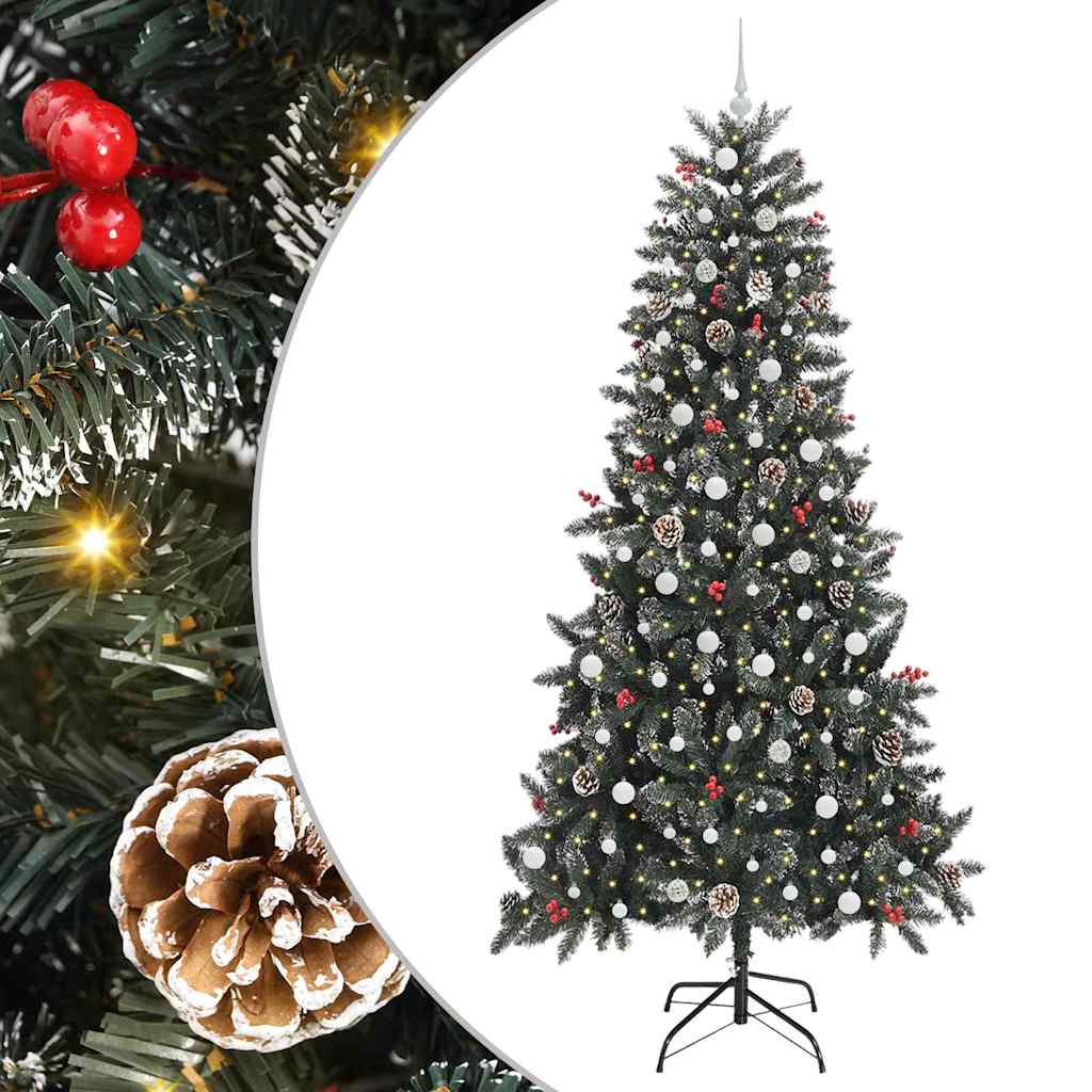 Árbol de Navidad artificial vidaxx con 300 LED verde, 240 cm PVC y plástico y acero