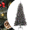 Albero di Natale artificiale Vidaxx con 300 LED verdi, 240 cm in PVC e plastica e acciaio