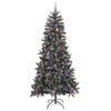 Albero di Natale artificiale Vidaxx con 300 LED verdi, 240 cm in PVC e plastica e acciaio