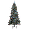Vidaxl kunstkerstboom met 300 led groen 240 cm pvc en plastic en staal