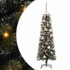 Albero di Natale artificiale VidaXL con 150 LED verdi, 120 cm in PVC e plastica e acciaio