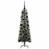 Albero di Natale artificiale VidaXL con 150 LED verdi, 120 cm in PVC e plastica e acciaio