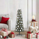 Albero di Natale artificiale VidaXL con 150 LED verdi, 120 cm in PVC e plastica e acciaio
