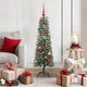 Albero di Natale artificiale VidaXL con 150 LED verdi, 120 cm in PVC e plastica e acciaio