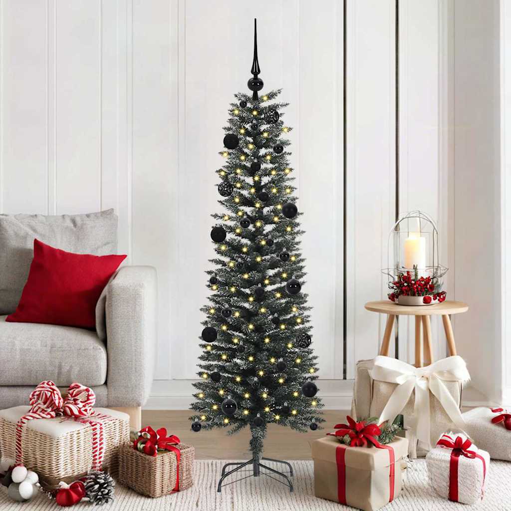 Albero di Natale artificiale VidaXL con 150 LED verdi, 150 cm in PVC e plastica e acciaio