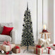 Albero di Natale artificiale VidaXL con 150 LED verdi, 150 cm in PVC e plastica e acciaio