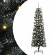 Albero di Natale artificiale VidaXL con 150 LED verdi, 150 cm in PVC e plastica e acciaio