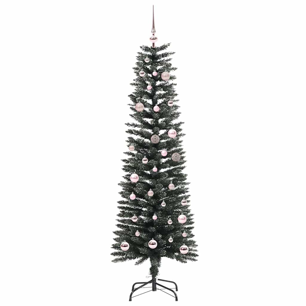 Albero di Natale artificiale VidaXL con 150 LED verdi, 150 cm in PVC e plastica e acciaio