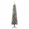 Vidaxl kunstkerstboom met 300 led groen 180 cm pvc en plastic en staal