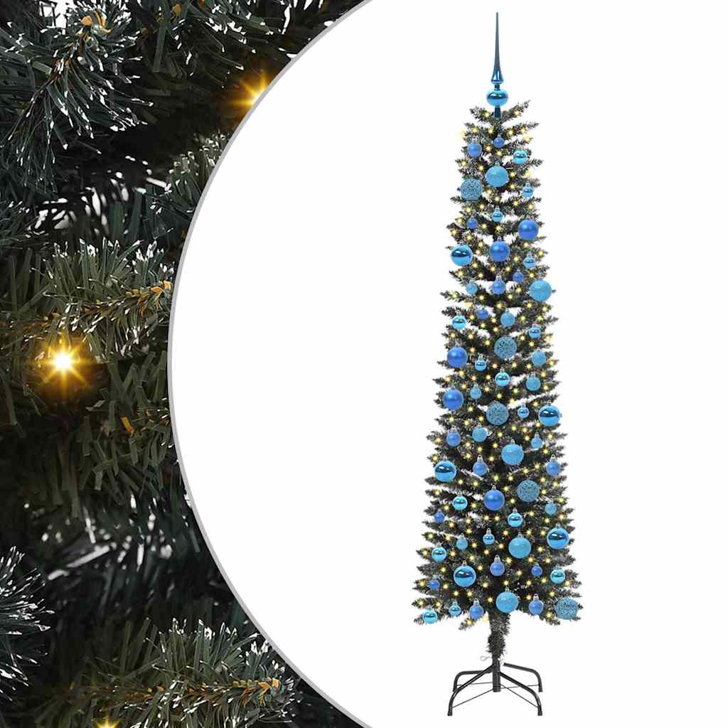 Albero di Natale artificiale Vidaxx con 300 LED verdi 180 cm in PVC e plastica e acciaio