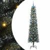 Vidaxl kunstkerstboom met 300 led groen 210 cm pvc en plastic en staal