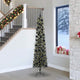 Albero di Natale artificiale Vidaxx con 300 LED verdi, 240 cm in PVC e plastica e acciaio
