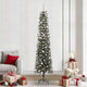 Albero di Natale artificiale Vidaxx con 300 LED verdi, 240 cm in PVC e plastica e acciaio