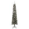 Vidaxl kunstkerstboom met 300 led groen 240 cm pvc en plastic en staal