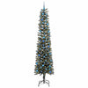 Vidaxl kunstkerstboom met 300 led groen 240 cm pvc en plastic en staal