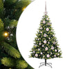 VidaXL árbol de Navidad artificial con bisagra 150 LEDs verde 120 cm PVC y PE