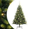 VidaXL árbol de Navidad artificial con bisagra 150 LEDs verde 120 cm PVC y PE