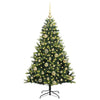 VidaXL árbol de Navidad artificial con bisagra 150 LEDs verde 120 cm PVC y PE