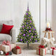 VidaXL Albero di Natale artificiale con cerniera 150 LED verde 120 cm PVC e PE