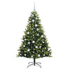 VidaXL árbol de Navidad artificial con bisagra 150 LEDs verde 150 cm PVC y PE