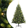 VidaXL árbol de Navidad artificial con bisagra 150 LEDs verde 150 cm PVC y PE