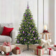 VidaXL Albero di Natale artificiale con cerniera 150 LED verde 150 cm PVC e PE